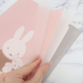 Japan Miffy A4 Clear File Folder - Miffy : Favourite Bear Pink - 3