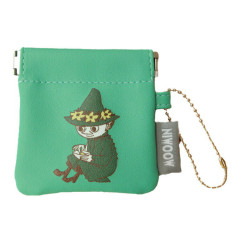Japan Moomin Mini Squeeze Pinch Pouch - Snufkin : Green