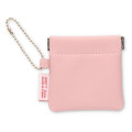Japan Moomin Mini Squeeze Pinch Pouch - Little My : Light Pink Flower - 2
