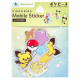 Japan Pokemon Vinyl Sticker Set - Milcery & Pichu : Pokepeace Glitter Hologram