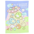 Japan San-X Blanket - Sumikko Gurashi : Mysterious Friends Green Purple - 1