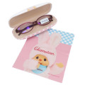 Japan Monchhichi Glasses Case - Chimutan Gingham Pink - 2