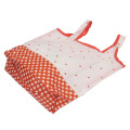 Japan Monchhichi Eco Shopping Bag - Orange Ghingam - 2