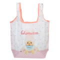 Japan Monchhichi Eco Shopping Bag - Chimutan Gingham Pink - 1