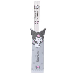Japan Sanrio Chopsticks 23cm - Kuromi : Smirk Colorful
