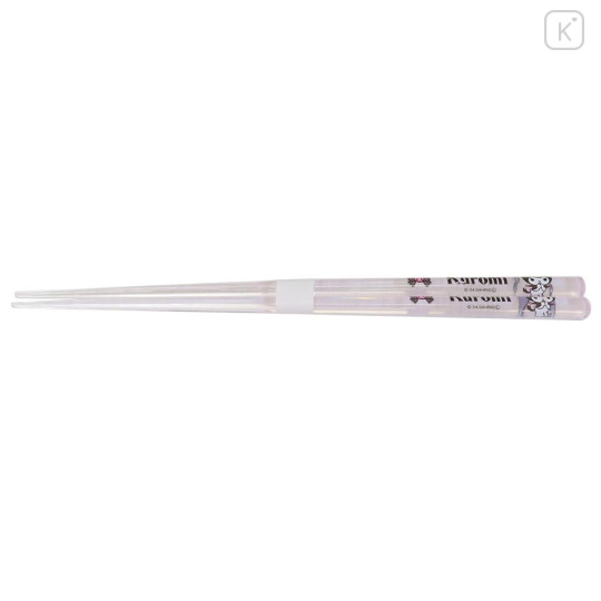 Japan Sanrio Chopsticks 23cm - Kuromi : Smirk Colorful - 2
