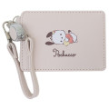 Japan Sanrio Pass Case Card Holder & Reel - Pochacco : Star - 1