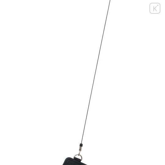 Japan Sanrio Pass Case Card Holder & Reel - Kuromi : Star - 3