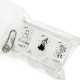 Japan Moomin Joint Free Case 3-Compartment - Little My & Moomintroll & Snufkin : Translucent White