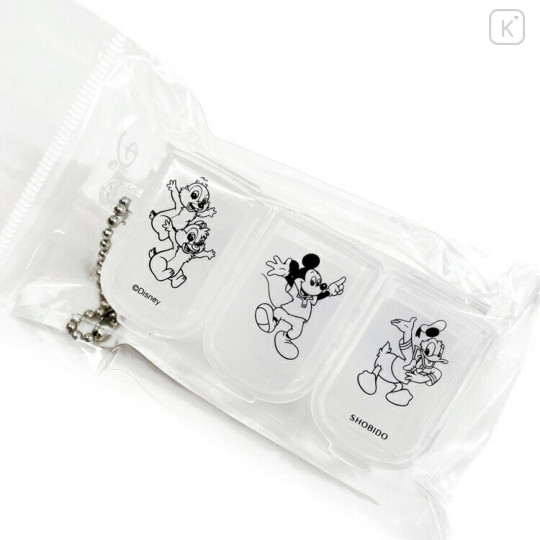 Japan Disney Small Case - Mickey & Friends : Translucent White - 1