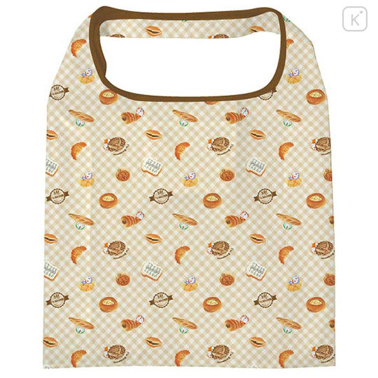 Japan Doraemon Eco Shopping Bag With Pocket - Doraemon : Bakery Bread - 1