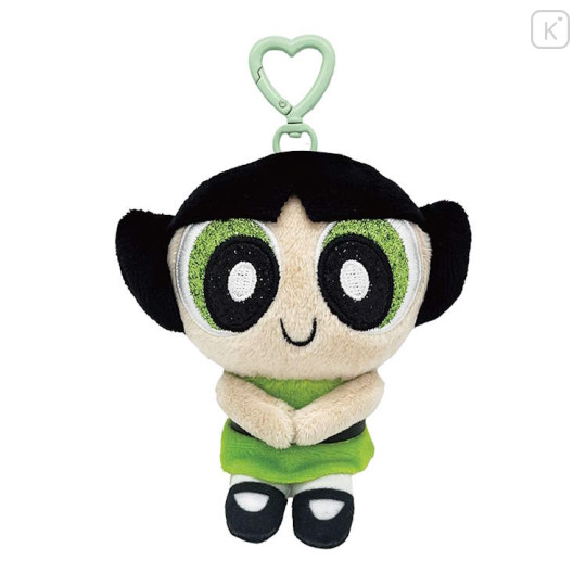 Japan The Powerpuff Girls Plush Keychain - Buttercup Heart - 1