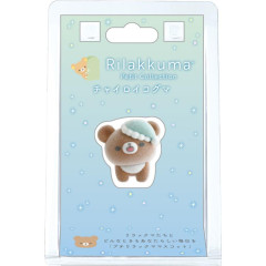 Japan San-X Petit Collection Mascot - Chairoikoguma : Good Night Flocked