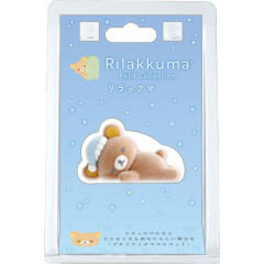 Japan San-X Petit Collection Mascot - Rilakkuma : Good Night Flocked