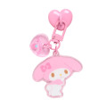 Japan Sanrio Original Keyring Hanger with Mascot Phone Charm - My Melody - 2