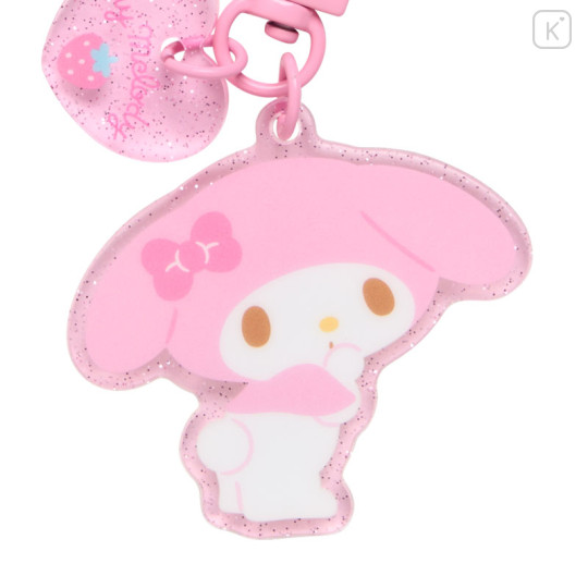 Japan Sanrio Original Keyring Hanger with Mascot Phone Charm - My Melody - 3