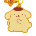Japan Sanrio Original Keyring Hanger with Mascot Phone Charm - Pompompurin - 3