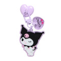 Japan Sanrio Original Keyring Hanger with Mascot Phone Charm - Kuromi - 2
