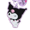 Japan Sanrio Original Keyring Hanger with Mascot Phone Charm - Kuromi - 3
