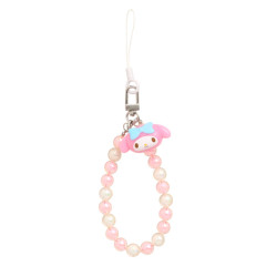 Japan Sanrio Original Beaded Hand Strap Phone Charm - My Melody