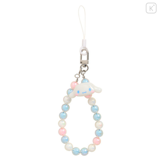 Japan Sanrio Original Beaded Hand Strap Phone Charm - Cinnamoroll - 1