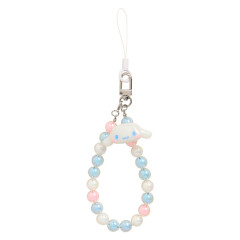 Japan Sanrio Original Beaded Hand Strap Phone Charm - Cinnamoroll