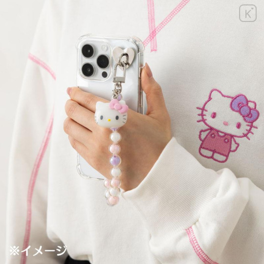 Japan Sanrio Original Beaded Hand Strap Phone Charm - Cinnamoroll - 5