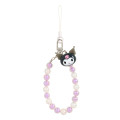 Japan Sanrio Original Beaded Hand Strap - Kuromi - 1