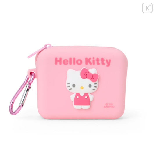 Japan Sanrio Original Silicone Mini Pouch - Hello Kitty - 1