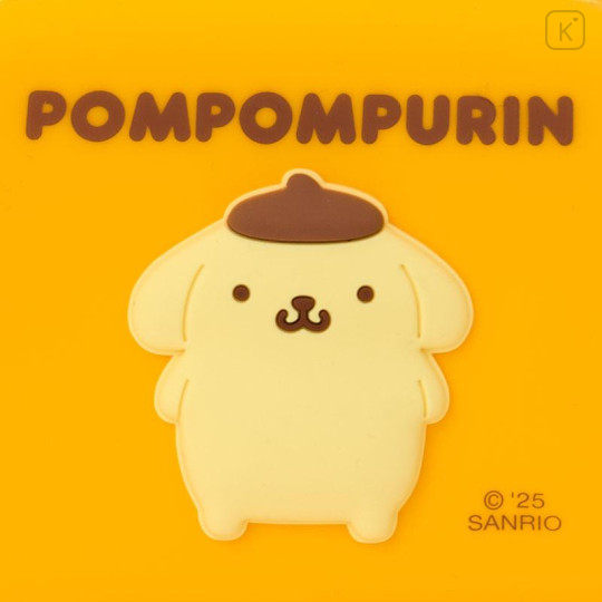 Japan Sanrio Original Silicone Mini Pouch - Pompompurin - 4