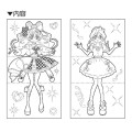 Japan Pretty Cure Play Coloring Book - Idol PreCure : Fashion Dress Change - 2