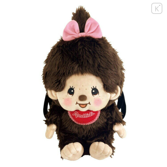 Japan Monchhichi Plush Backpack - Monchhichi-chan Girl - 1