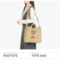 Japan Peanuts Rootote 2way Crossbody Shoulder Tote Bag - Snoopy & Woodstock : Little Friends - 7