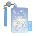 Japan Sanrio Pass Case Card Holder & Reel - Cinnamoroll : Moon - 1