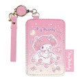 Japan Sanrio Pass Case Card Holder & Reel - My Melody : Moon - 1