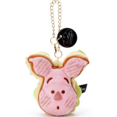 Japan Disney Mascot Holder Mini Plush (S) - Piglet : Nui Bread Sandwich