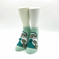 Japan Mofusand Ankle Socks - Cat : Shark Nyan Mint Striped - 2
