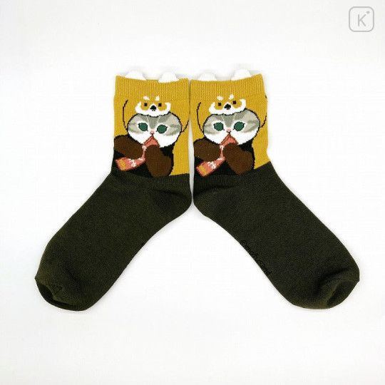 Japan Mofusand Crew Socks - Cat : Red Panda - 1