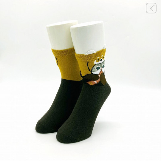 Japan Mofusand Crew Socks - Cat : Red Panda - 2