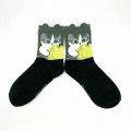 Japan Mofusand Crew Socks - Cat : Green Apple - 1