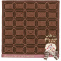 Japan San-X Mini Towel Handkerchief - Sumikko Gurashi : Chocolate Fair at Sumikko Cafe Dark - 1