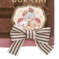 Japan San-X Mini Towel Handkerchief - Sumikko Gurashi : Chocolate Fair at Sumikko Cafe Dark - 2