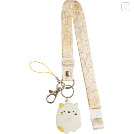 Japan San-X Neck Strap with Mascot - Sumikko Gurashi : Neko Group - 1