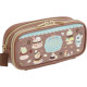 Japan San-X Pen Pouch with Pocket - Sumikko Gurashi : Chocolate Fair at Sumikko Cafe
