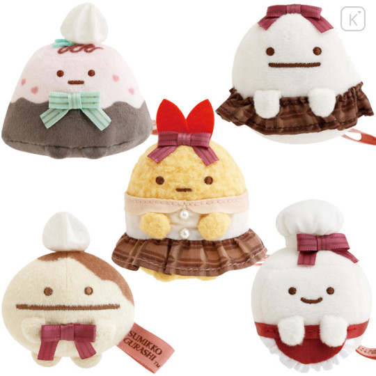 Japan San-X Tenori Plush (SS) Set - Sumikko Gurashi : Chocolate Fair at Sumikko Cafe - 1