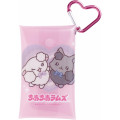 Japan San-X Clear Multi Case (S) - Cheer Cheer Lambs : Debut Heart-shaped Carabiner Pink - 1