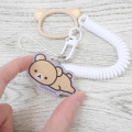 Japan San-X Multi-coil Spring Smartphone Strap Phone Charm - Rilakkuma : White - 2