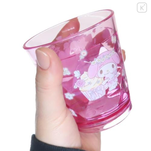 Japan Sanrio Clear Plastic Tumbler - My Melody : Fairy Pink - 2