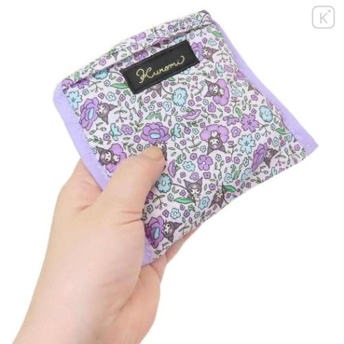 Japan Sanrio Eco Bag - Kuromi : Thumbelina Flower - 4
