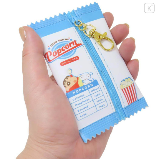 Japan Crayon Shin-chan Mascot Mini Pouch - Popcorn Snack Style - 2
